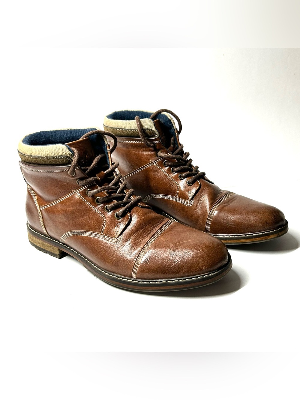 Men's Brown Kenton Lace-Up Ankle Boots